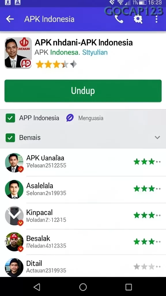 Cuplikan layar 6RT — aktivitas