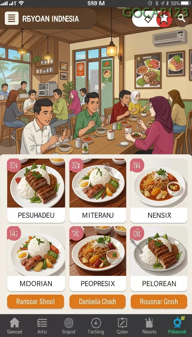 Cuplikan layar DEWAJITU — menu navigasi